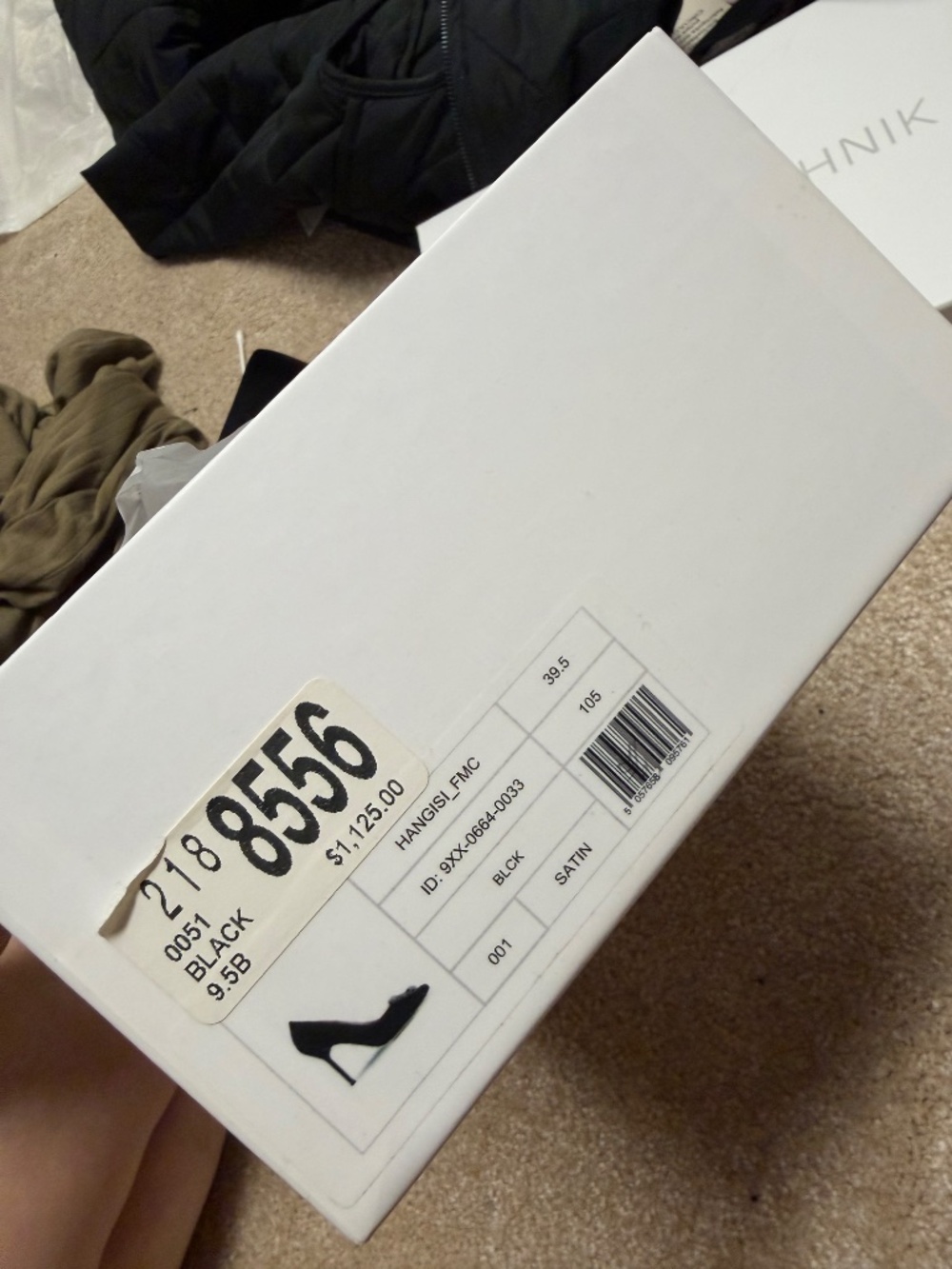 BRAND NEW Manolo Blahnik Hangisi BLACK 70mm 39.5 - Picture 4 of 4